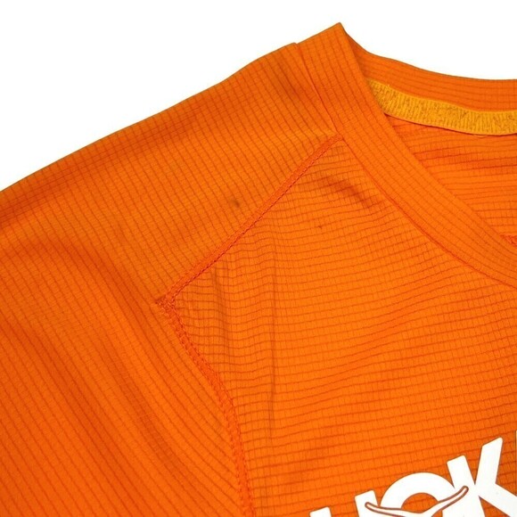 NWT Hoka One One Men's Glide Short Sleeve Performance T-Shirt Orange Small - Picture 13 of 14